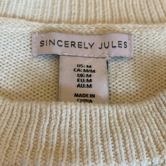 Sincerely jules sweater, cropped striped sweater - Picture 7 of 8